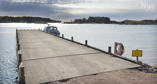 NYTT FÄRJFÄSTE Bygget av ett nytt färjfäste i Föglö Hastersboda är en del av kortruttsprojektet som beräknas kosta 40 miljoner euro.