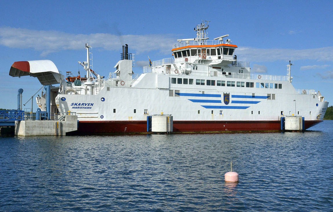 Skarven i trafik i kväll