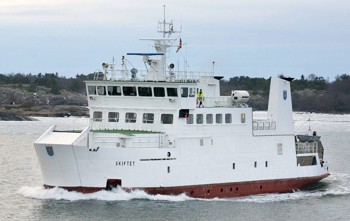 Hårda vind påverkar skärgårdsfärja