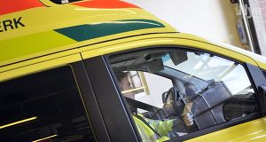 Motorcyklist körde av vägen