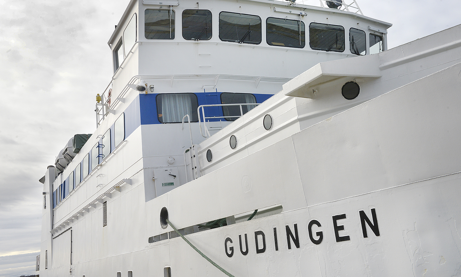 Gudingen ligger för ankar