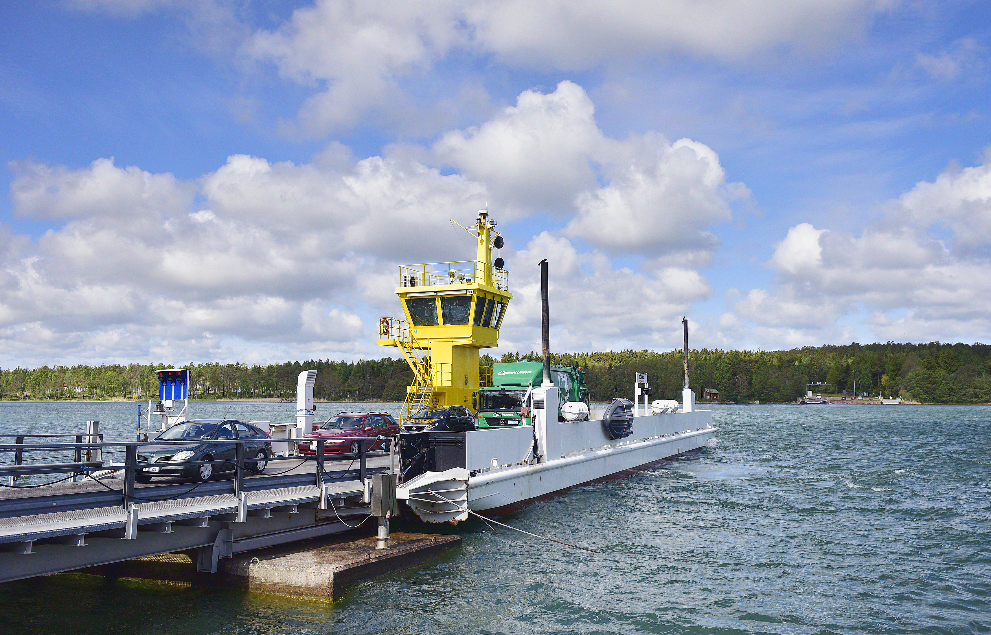 Reservfärja på Töftölinjen