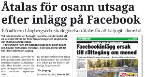 Åtal om osann utsaga förkastas