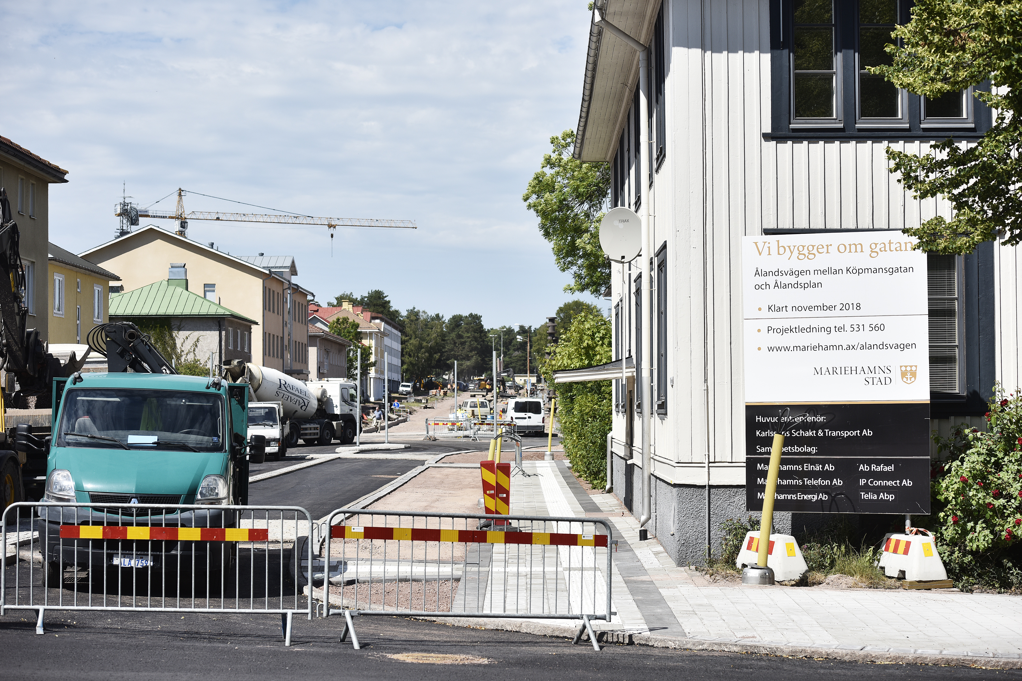 Etapp av Ålandsvägen kan öppna nästa vecka