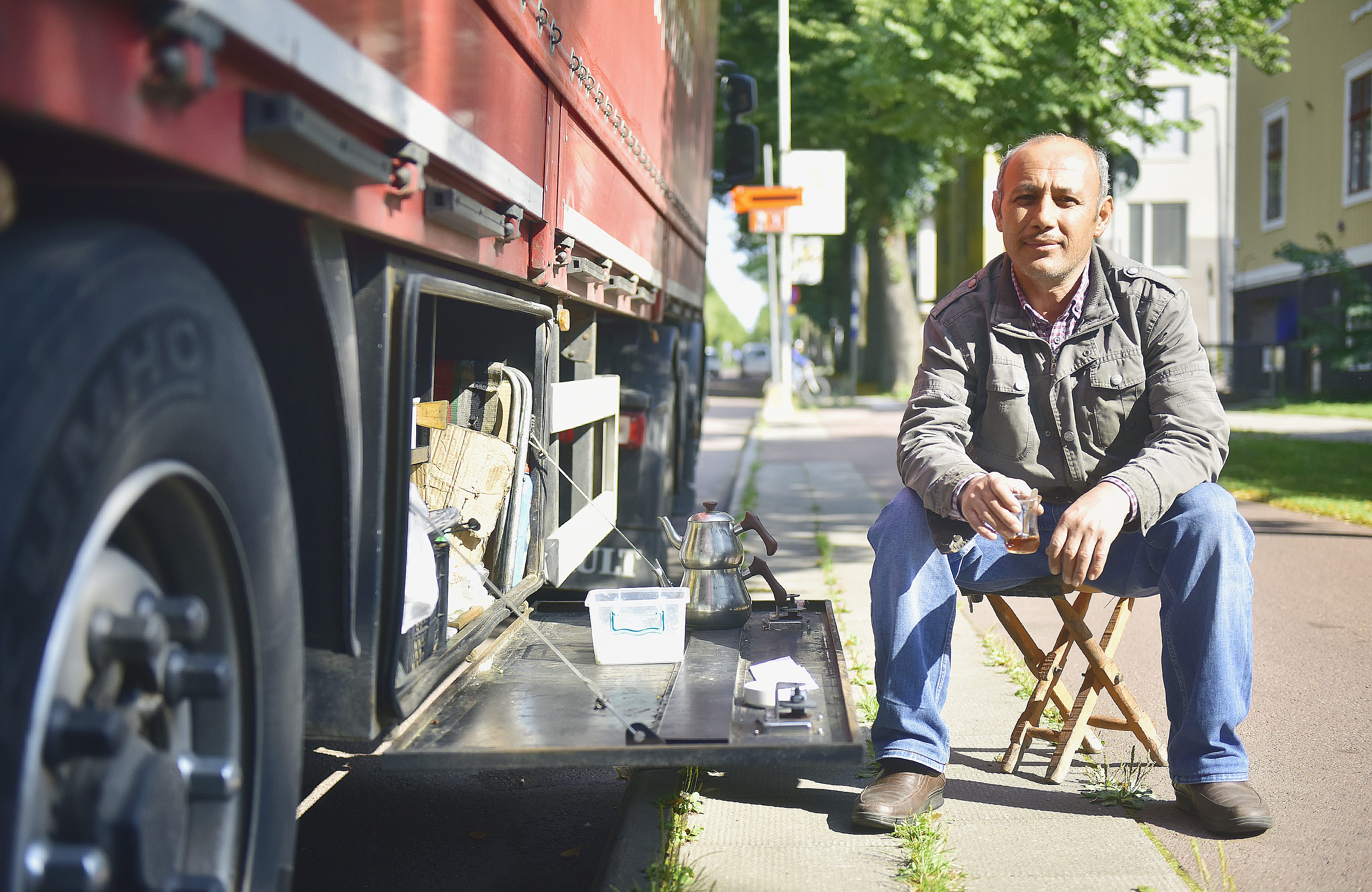 ”Jag har kört upp hit från Istanbul”