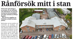 Ännu inga tips om rånförsöket