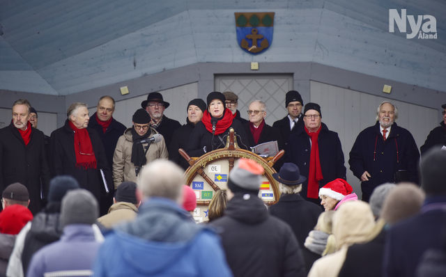 Julfriden utlystes i Mariehamn