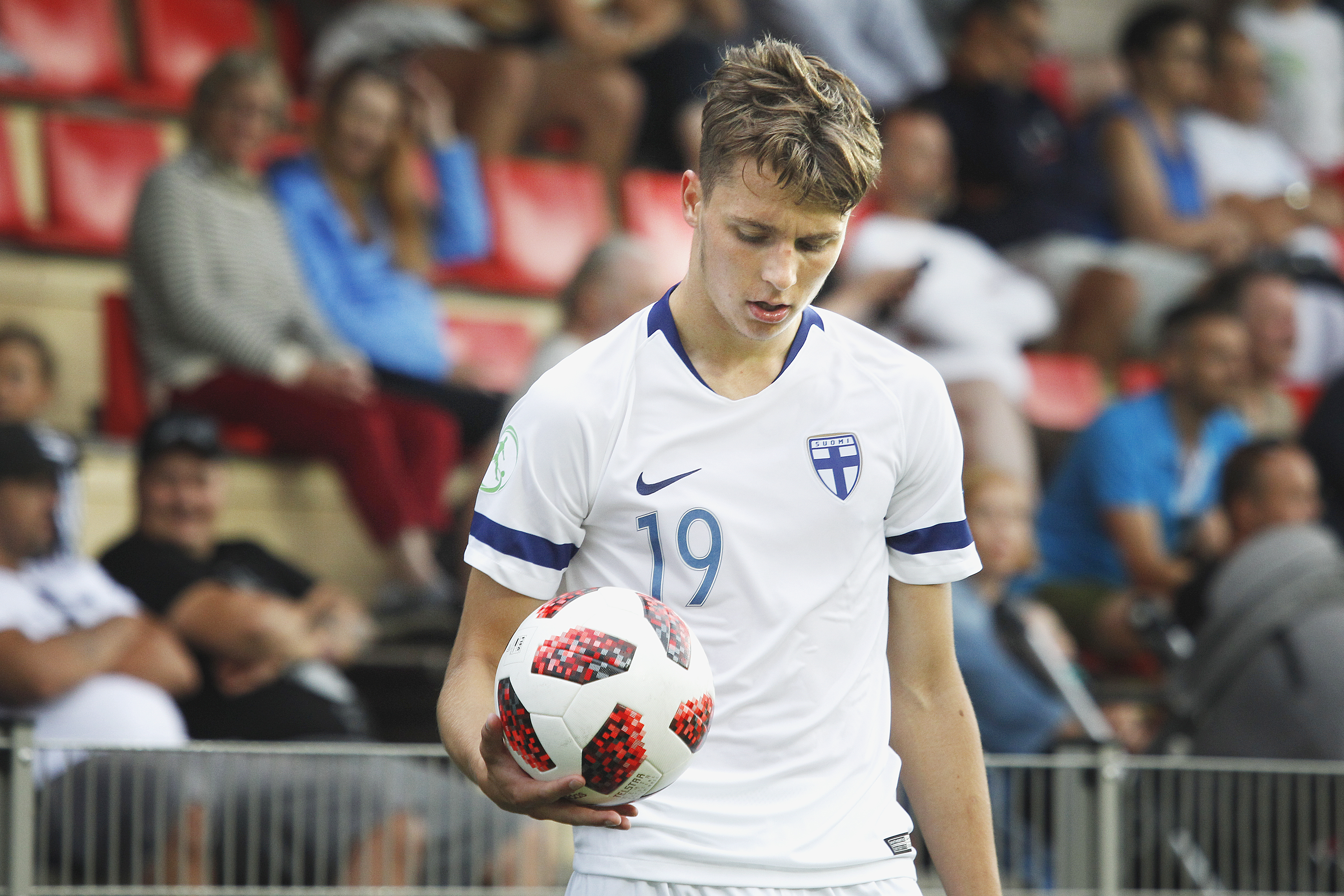 Första landslagsmålet av Joel Mattsson