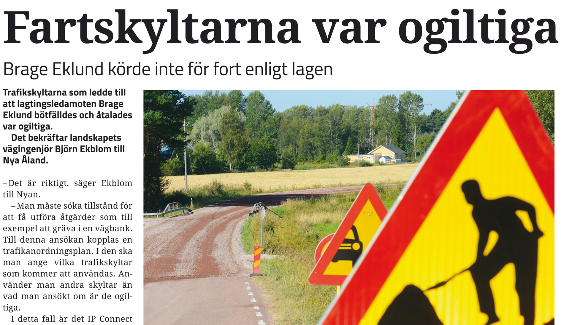 Åtal mot Eklund nedlagt