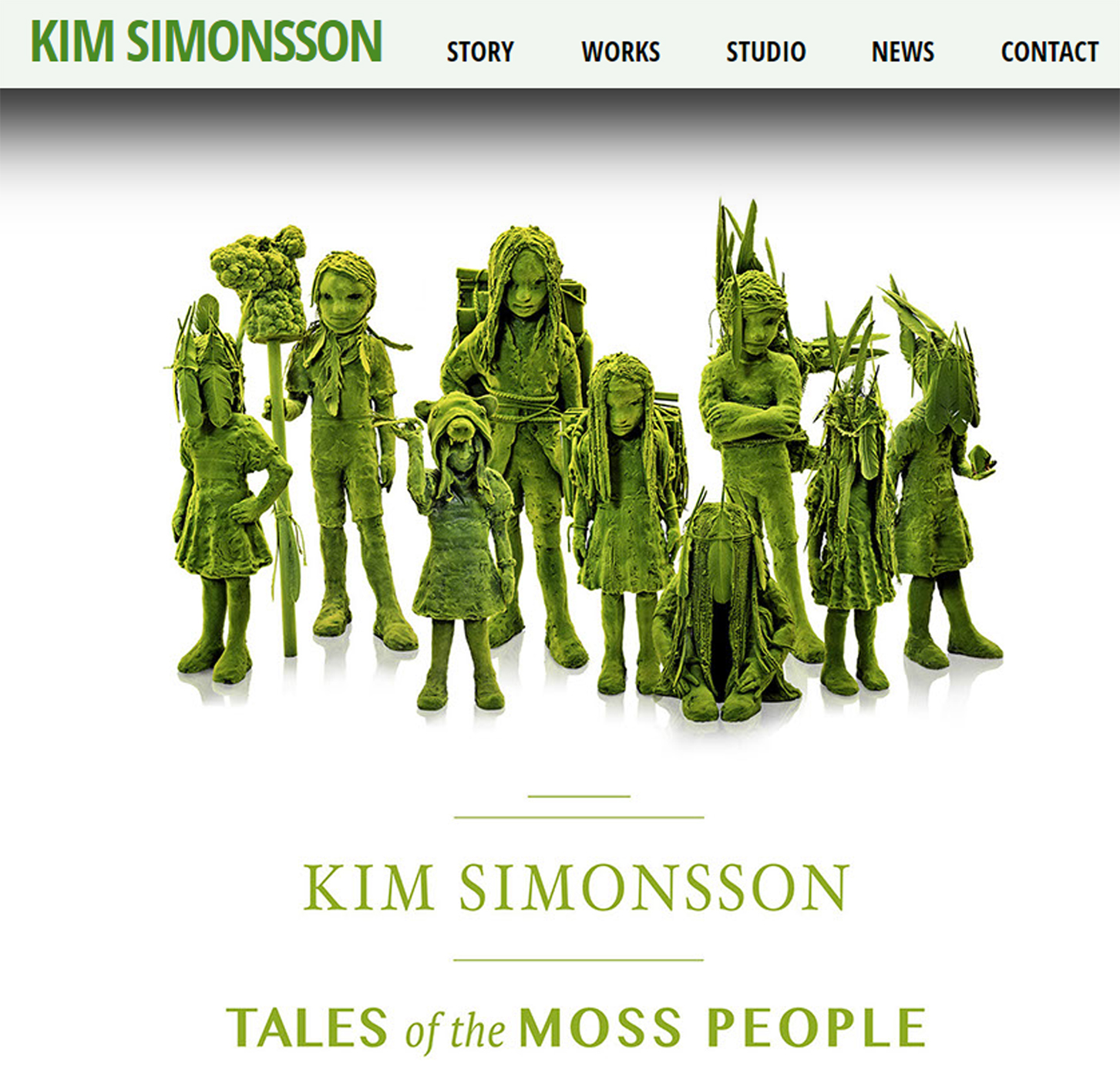 Skog och mossa på konstmuseet i sommar