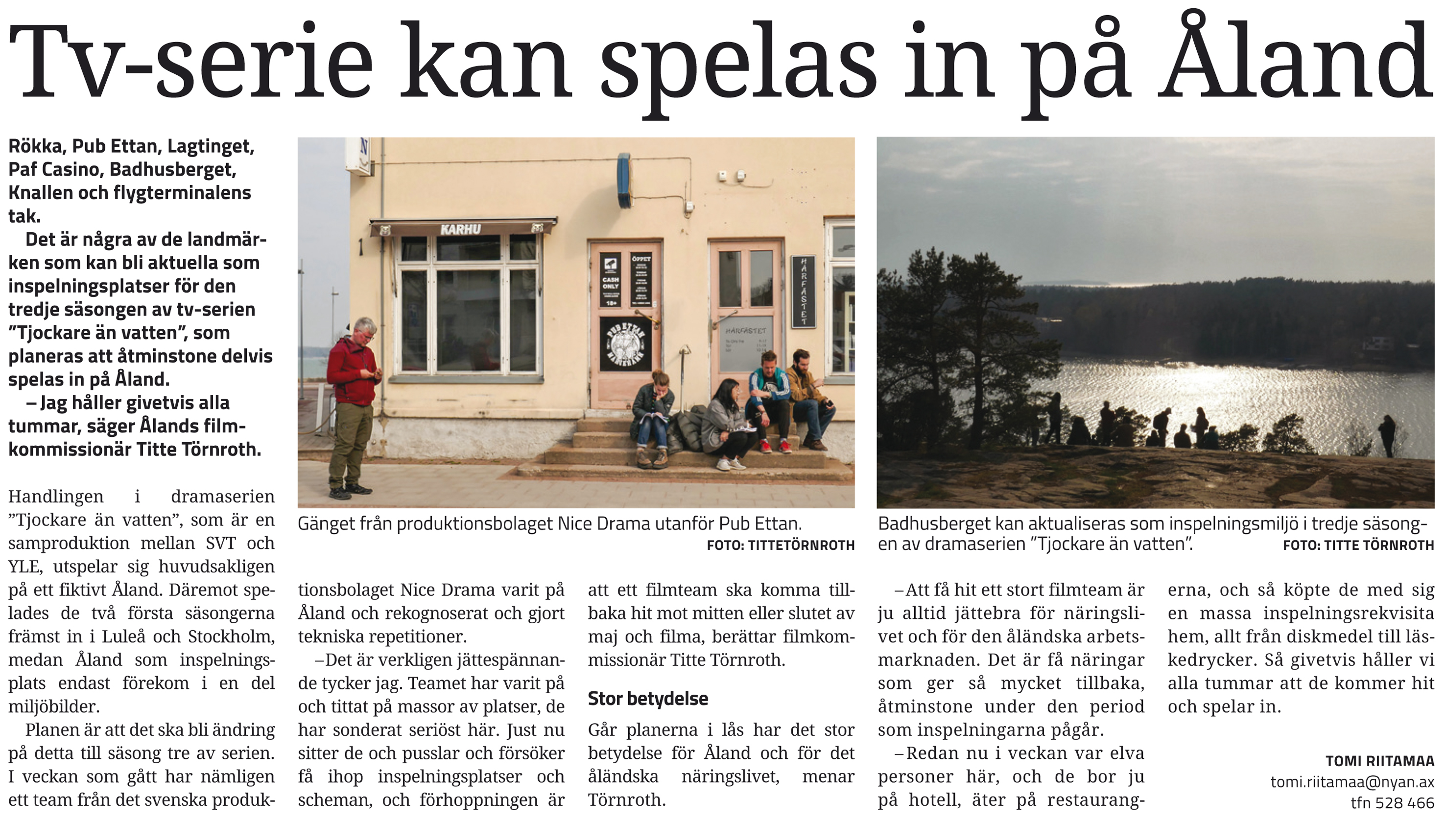 ”Tjockare än vatten” söker statister