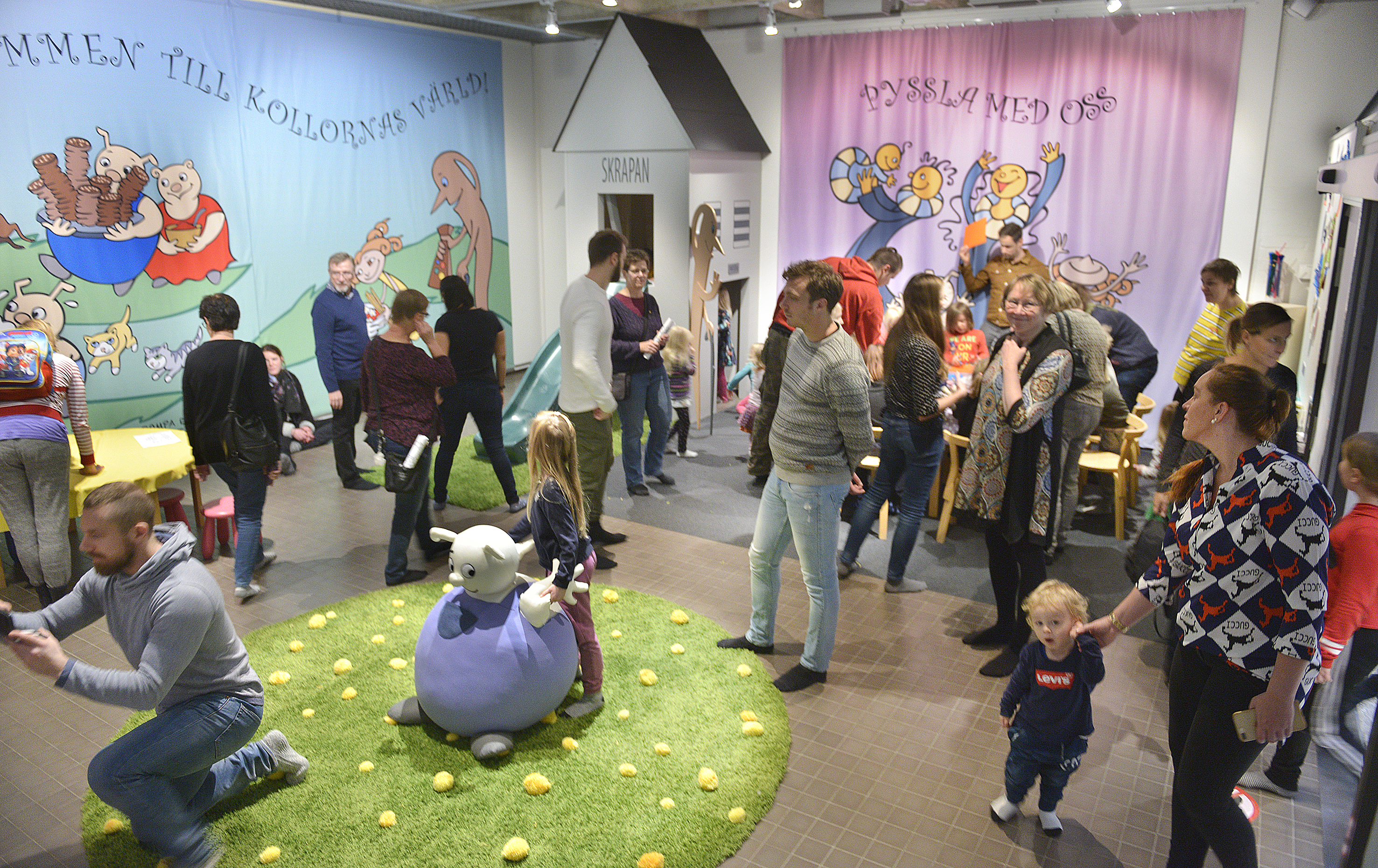 Flera hundra barn på museikalas