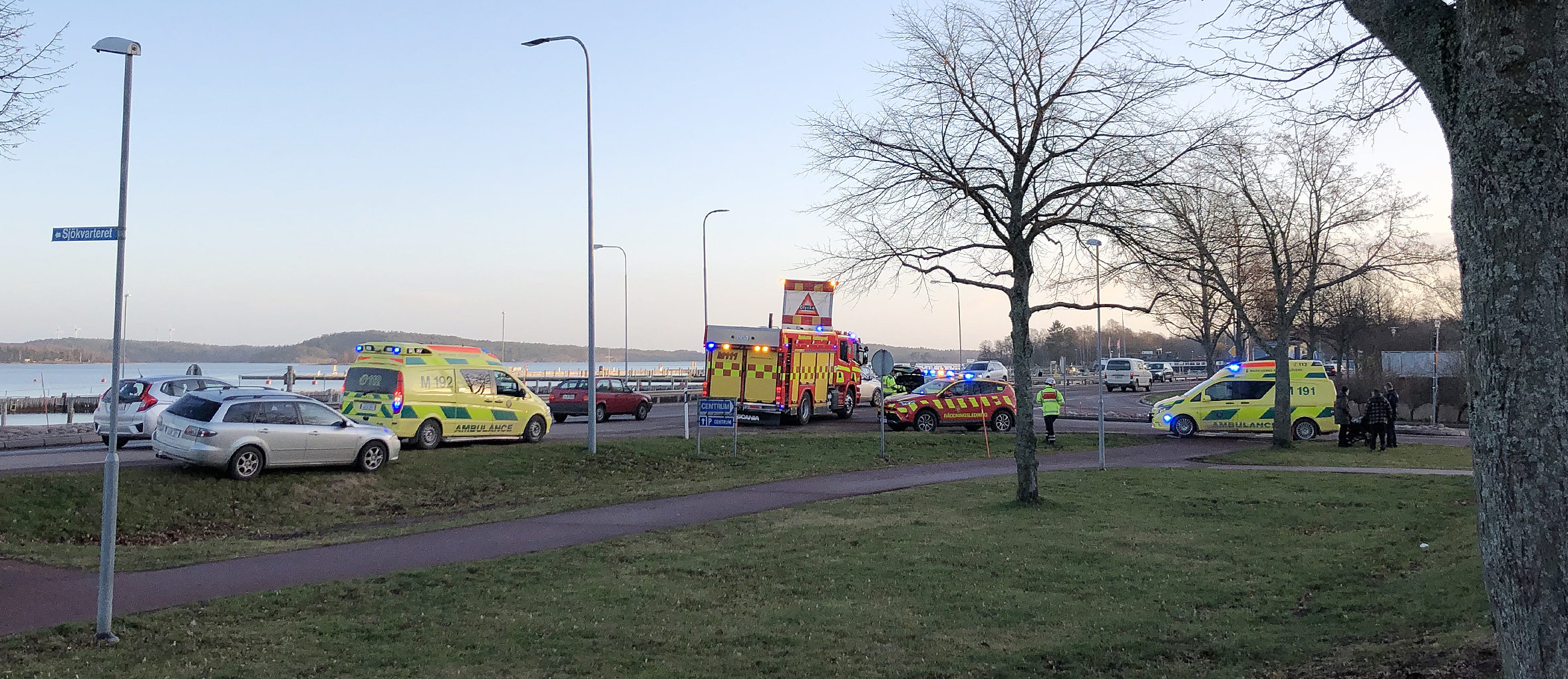 Barnvagn påkörd i trafikolycka