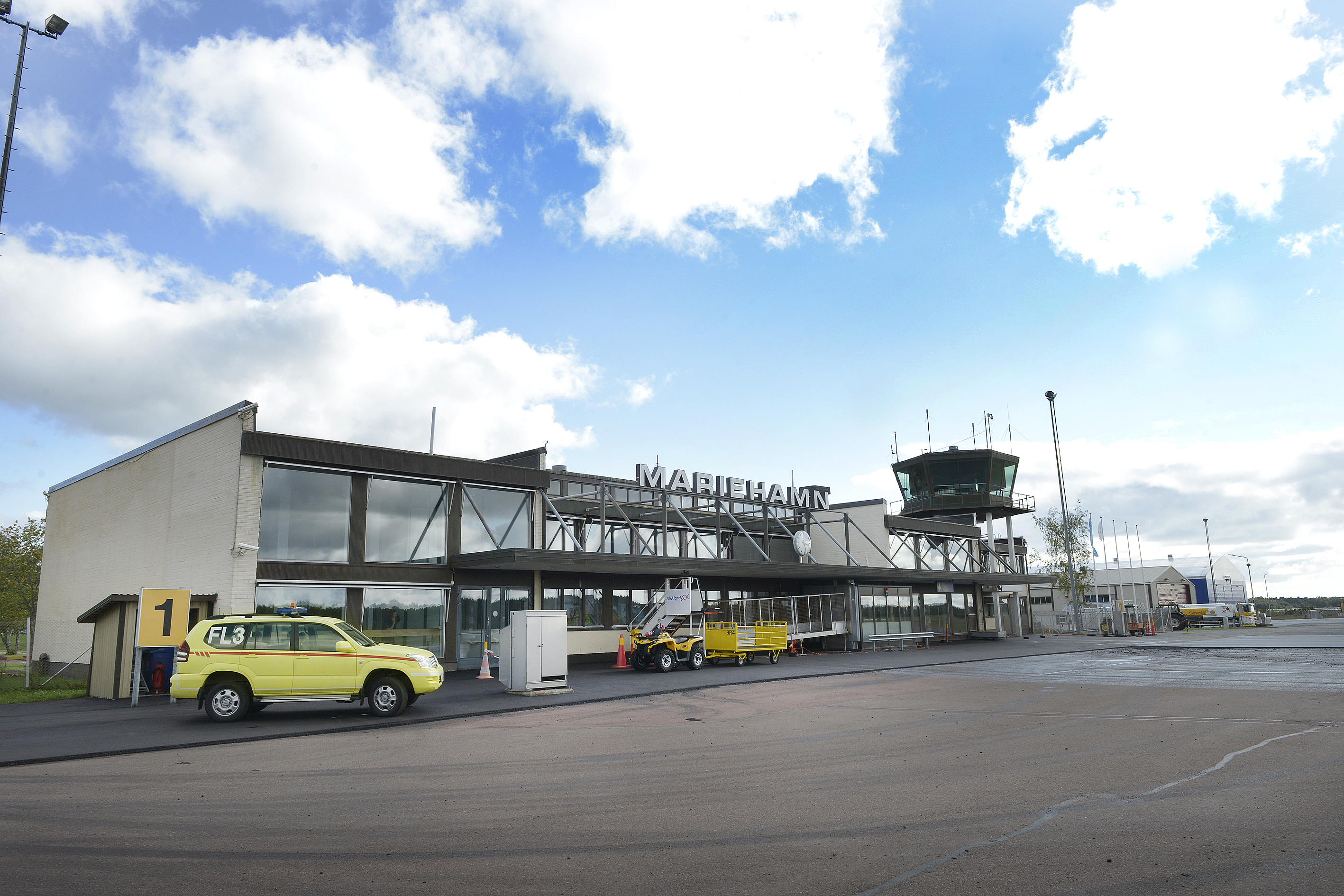 Flygtrafiken till och från Mariehamn fortsätter som vanligt