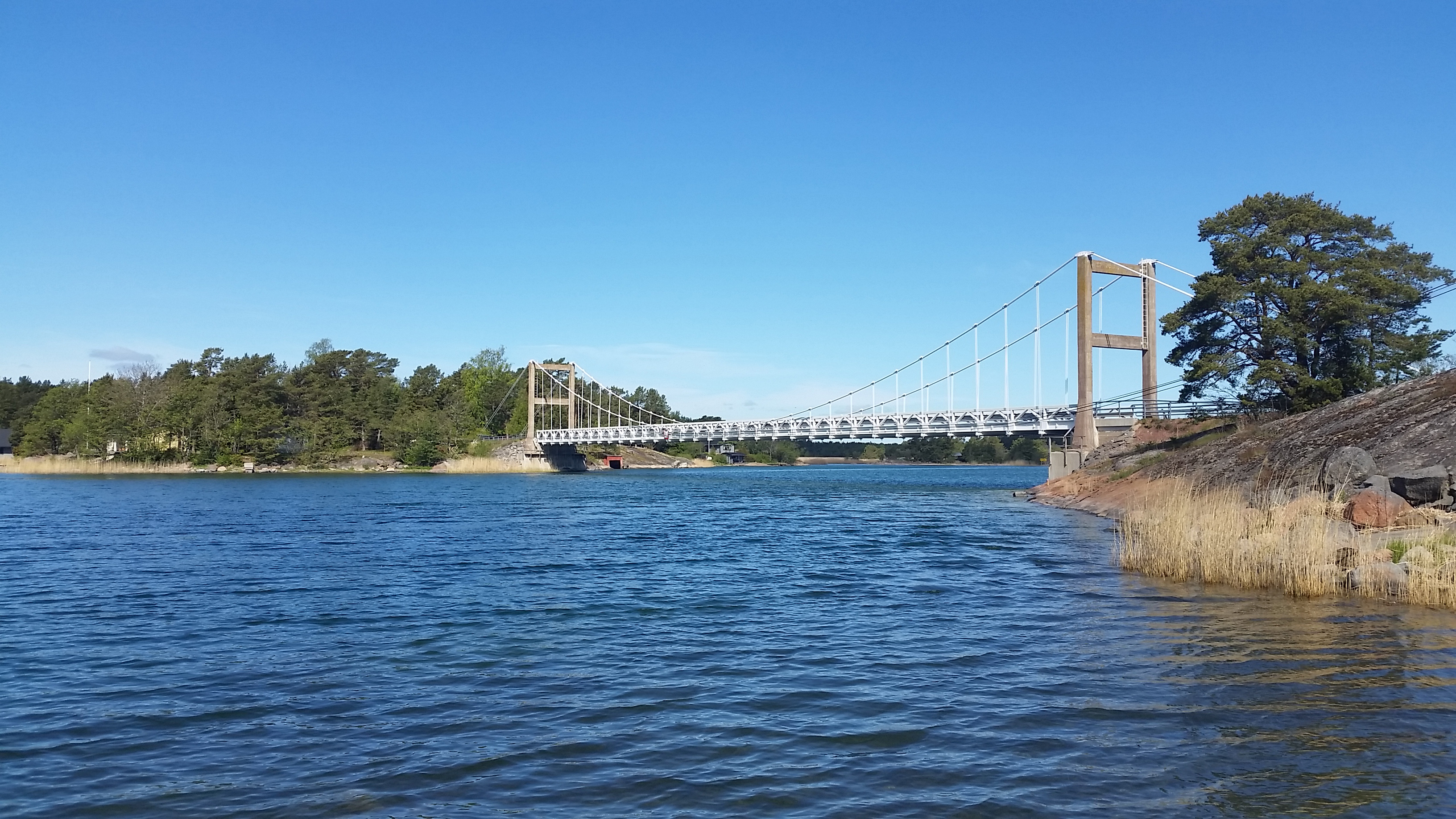 Bro i Föglö byggs av Eriksson Bygg Ab