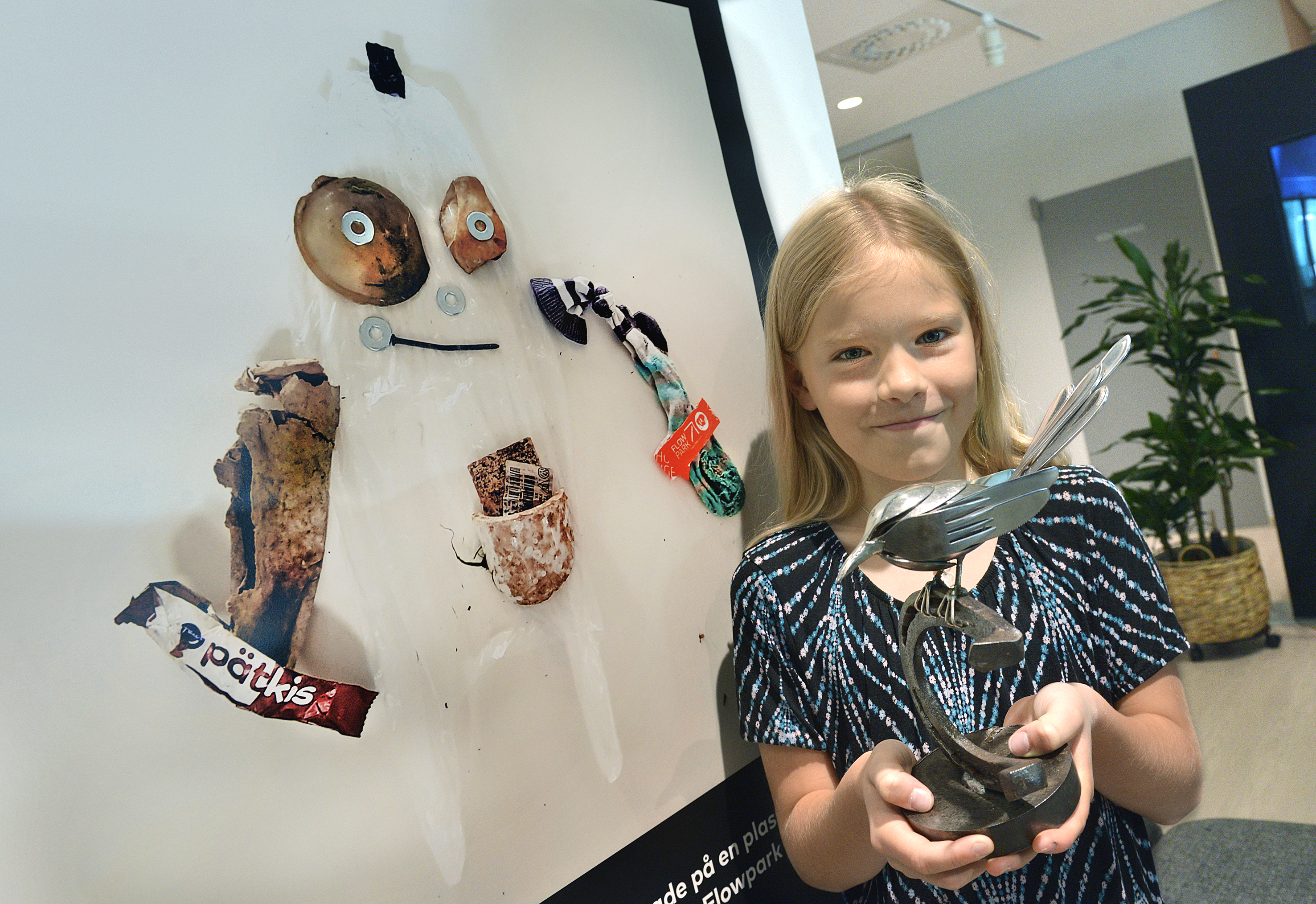 Penni Dahlblom invigde hållbar utställning