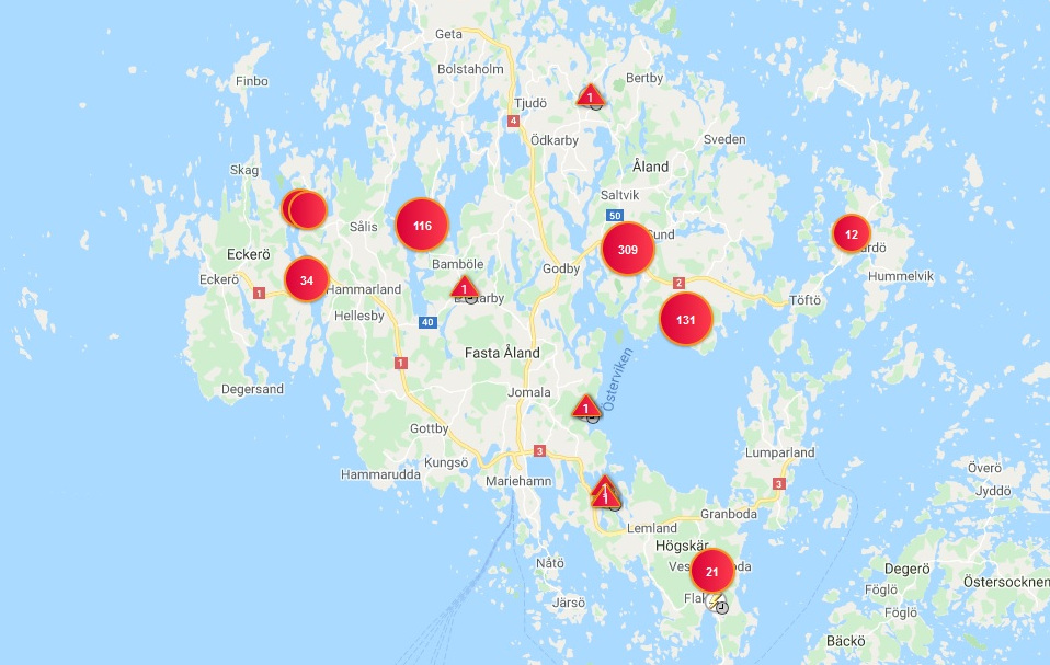 Över tusen fortfarande utan ström