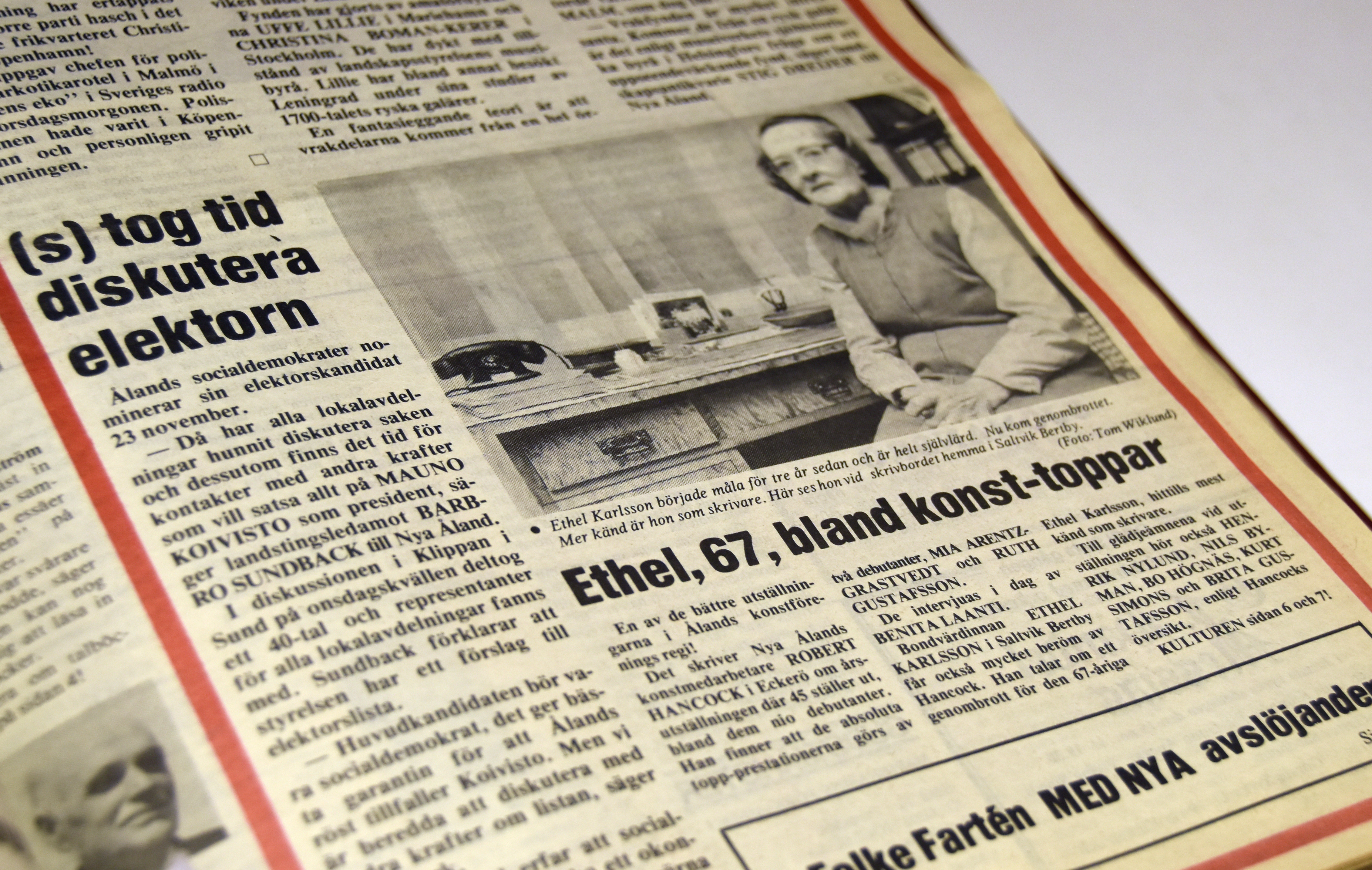 Julkalender lucka 14 – Konstgenombrott för 67-åring