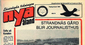 40 år sen Nya Ålands provnummer