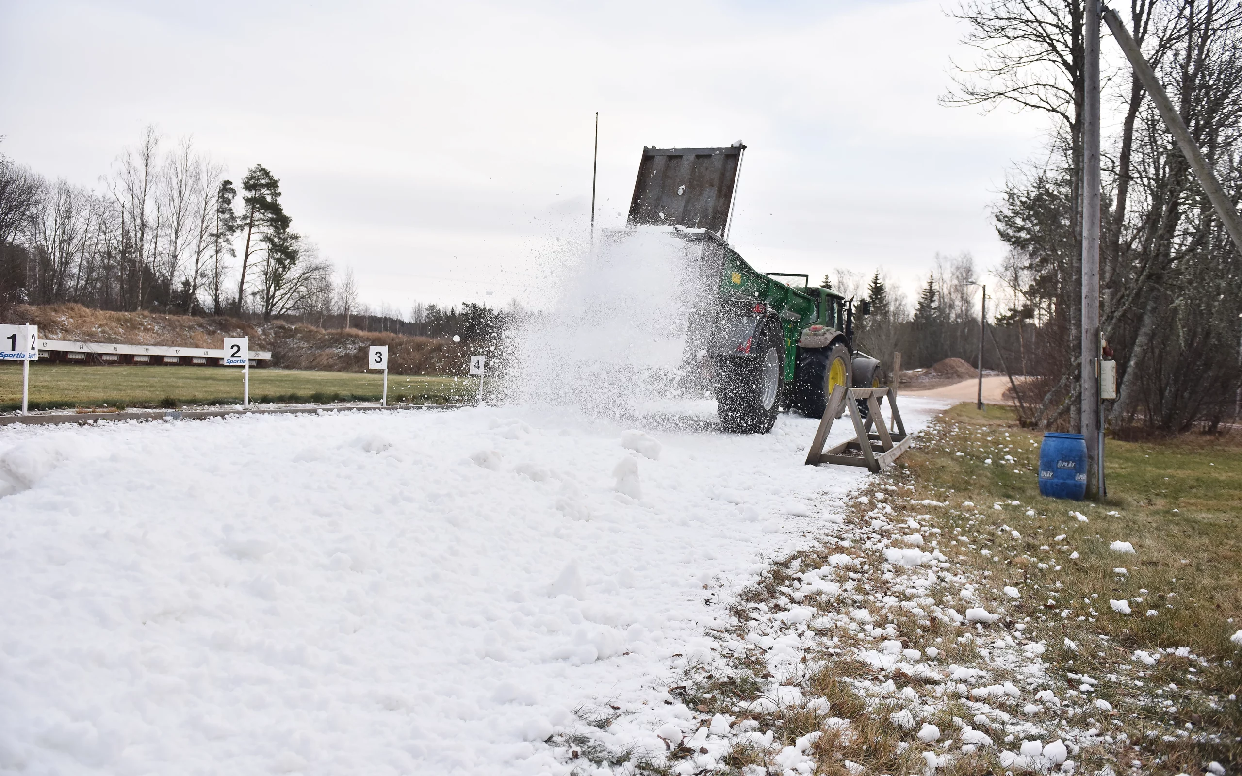 Vandaliserade skidspår i Jomala
