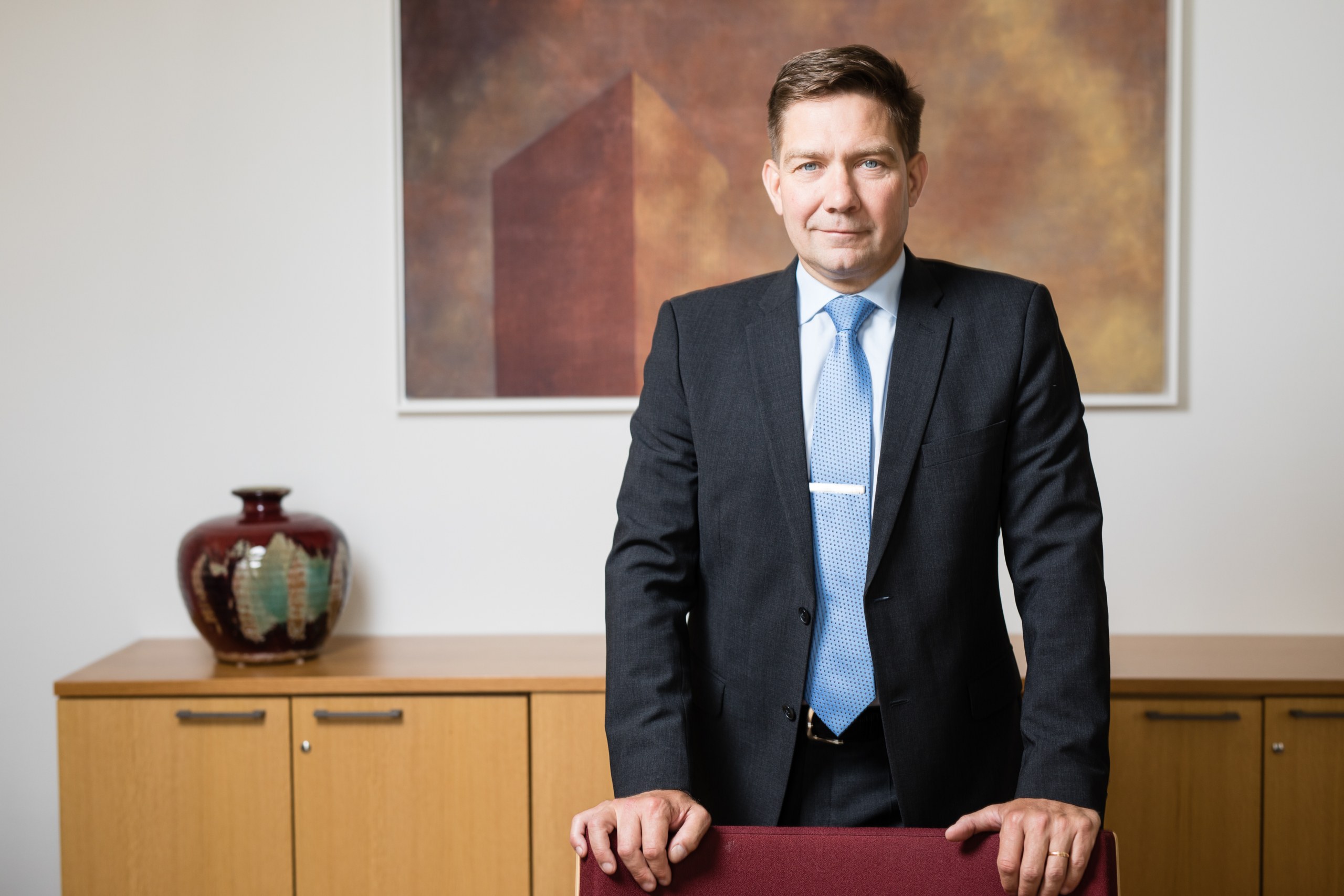 Nya Ålandsministerns första besök idag