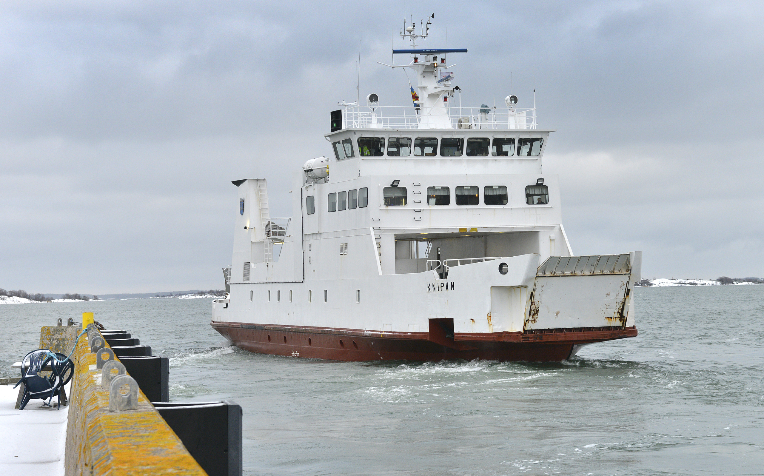 Uppdaterat: Skarven är ur trafik – extra turer på tvärgående linjen