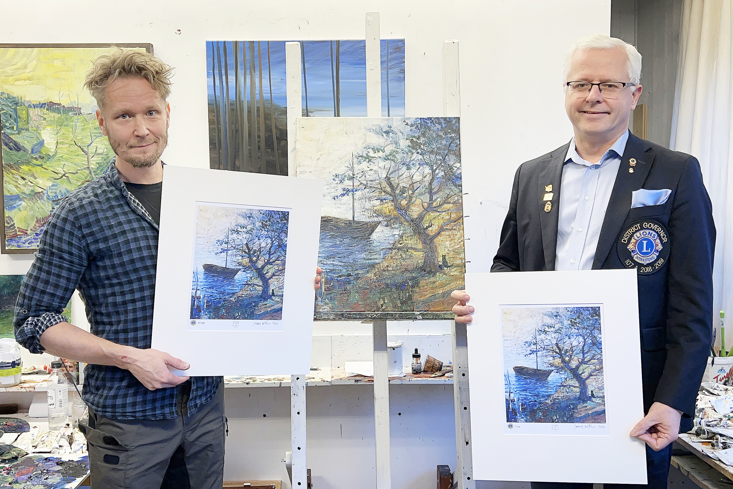 Oljemålning lottas ut i Lionslotteri