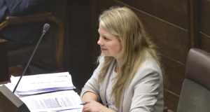 Liz Mattsson (C) ber om befrielse från lagtinget