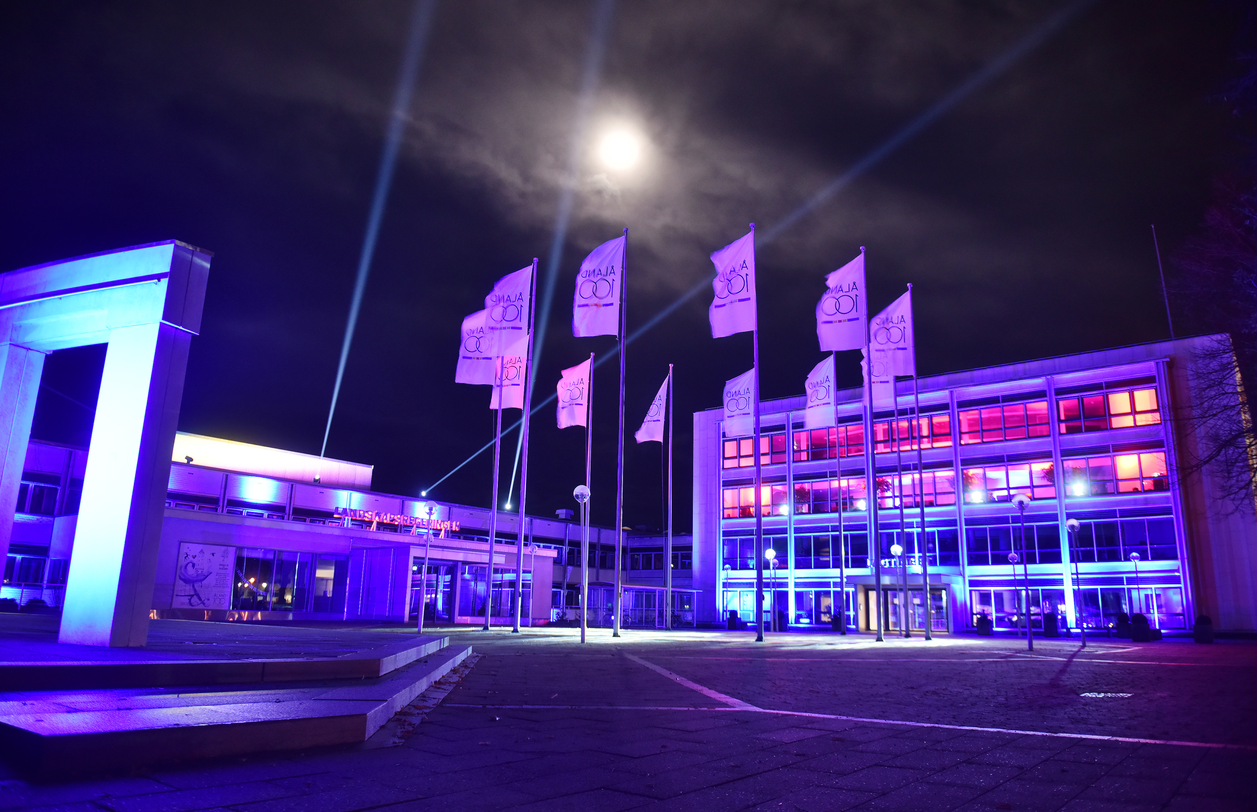 Ljusshow avslutar Åland 100