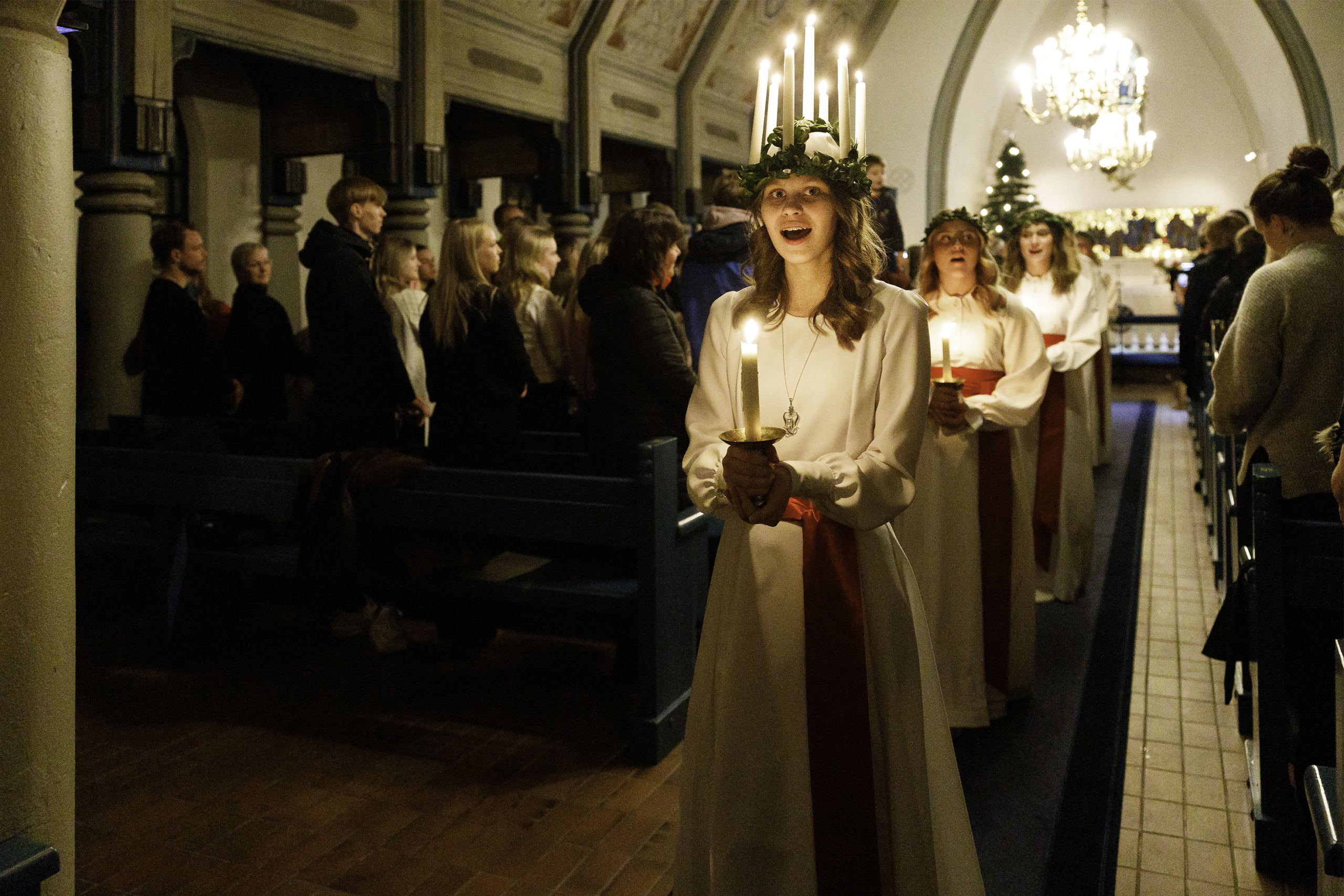 Åländska Tindra, Fanny och Emma kandidater till Finlands Lucia