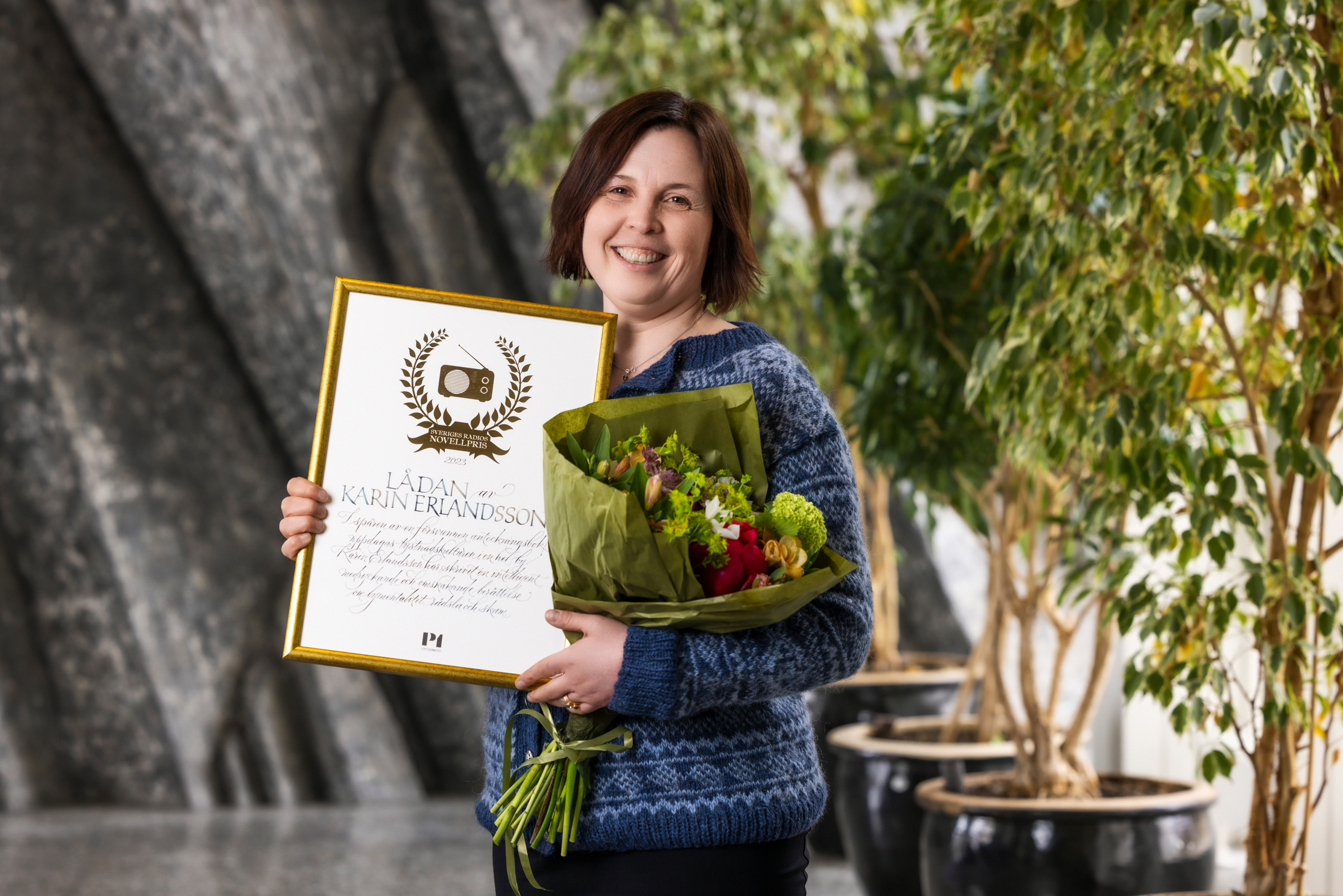 Karin Erlandsson fick Sveriges Radios novellpris