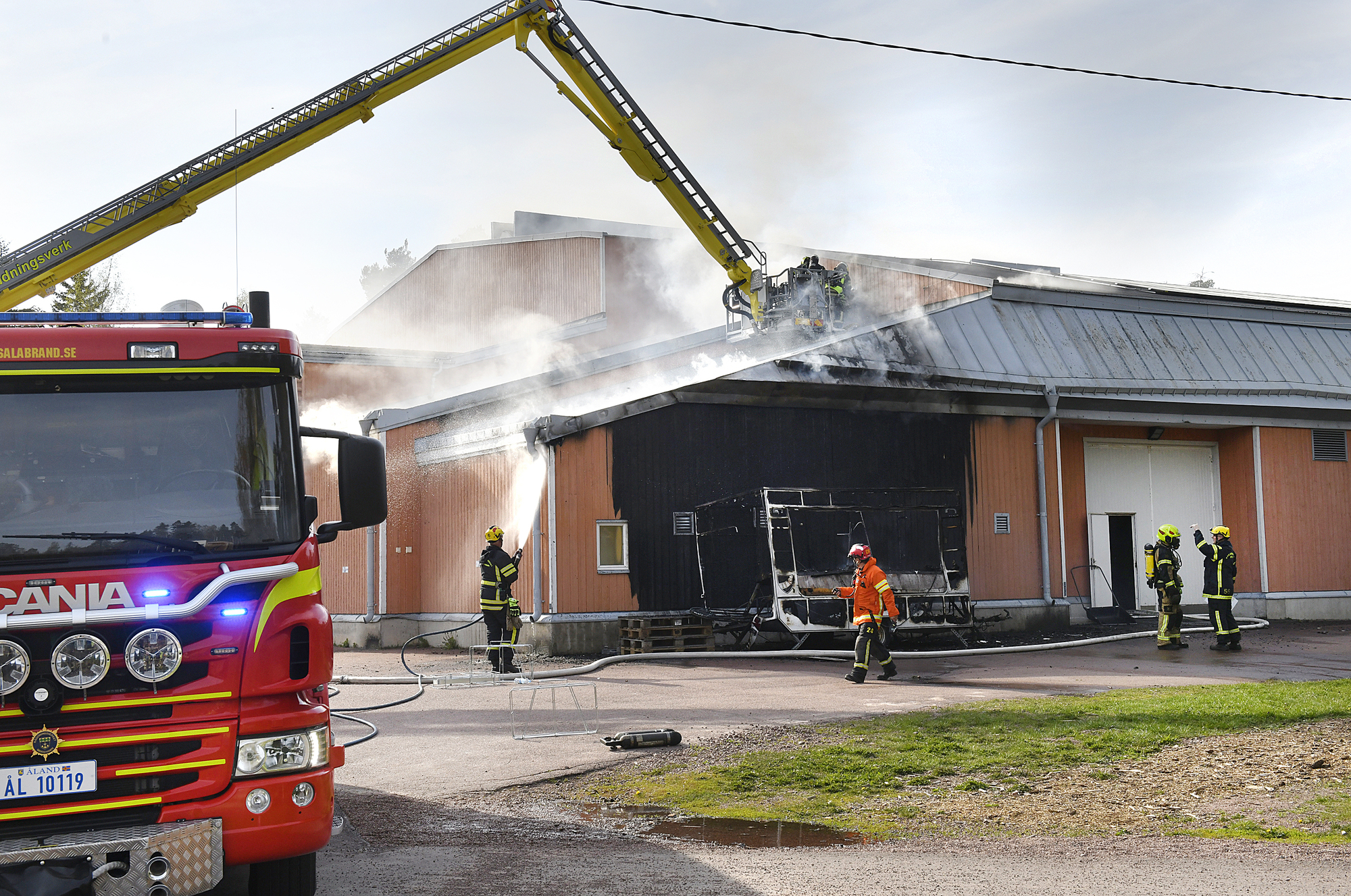 Branden i Baltichallen kan vara anlagd
