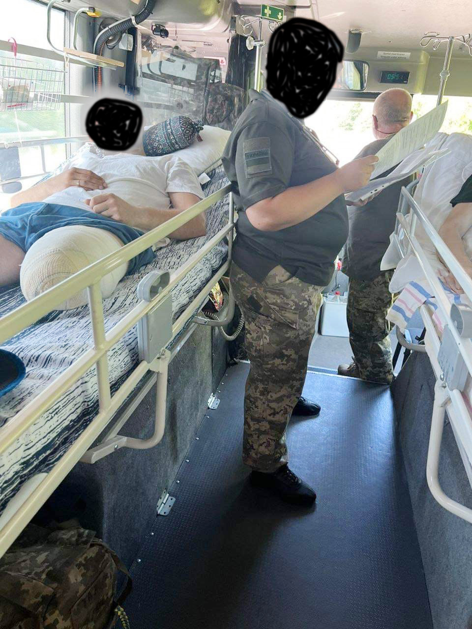 Åländsk ambulansbuss är i fullt bruk i Ukraina