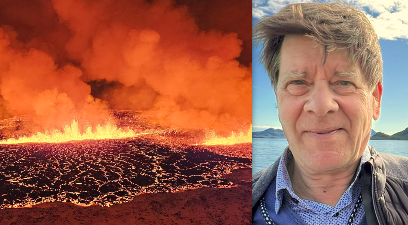 Per kan se utbrottet från sitt fönster: ”Skådespel”