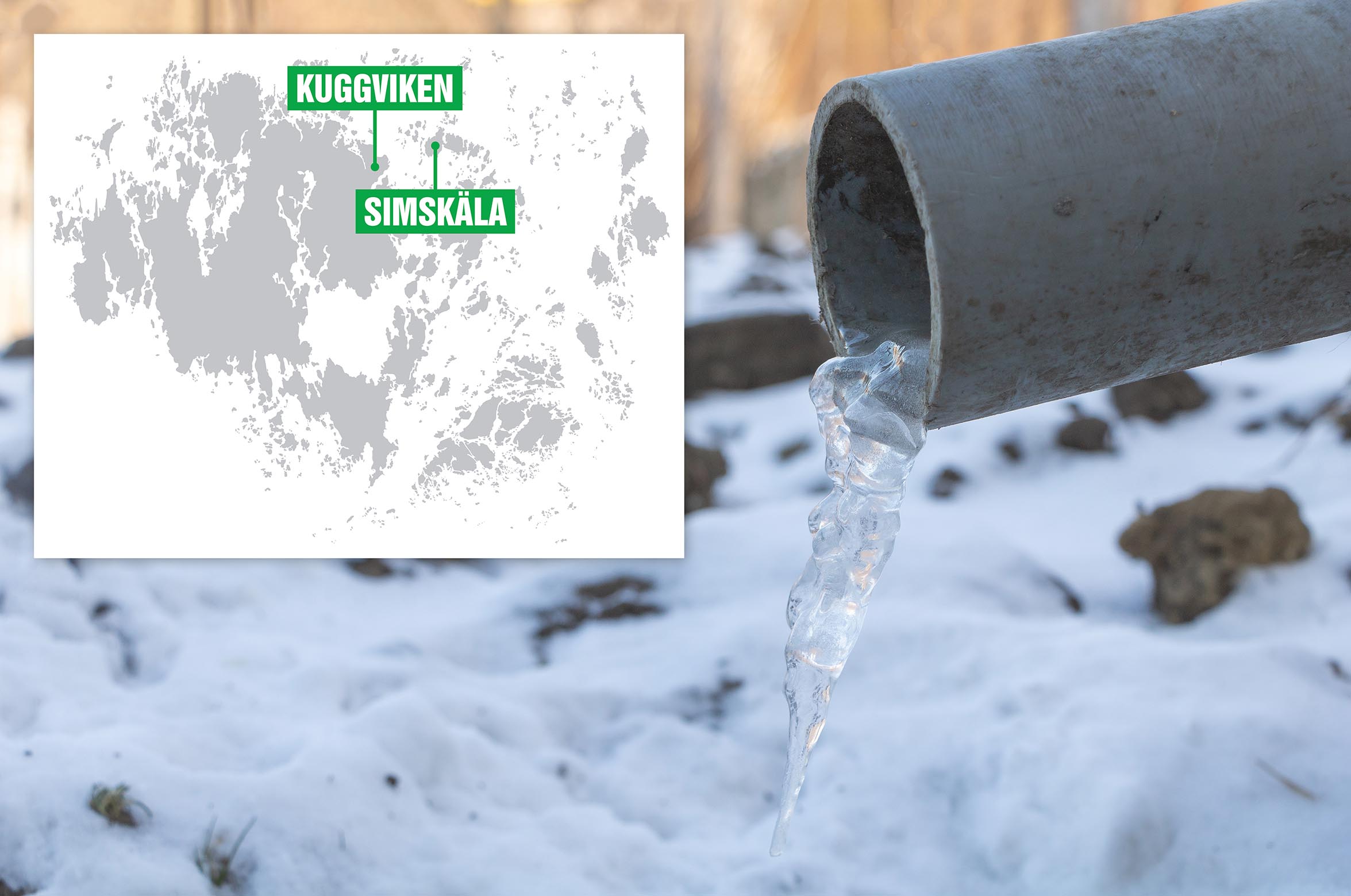 Propp orsakade stopp – flera hushåll utan rinnande vatten
