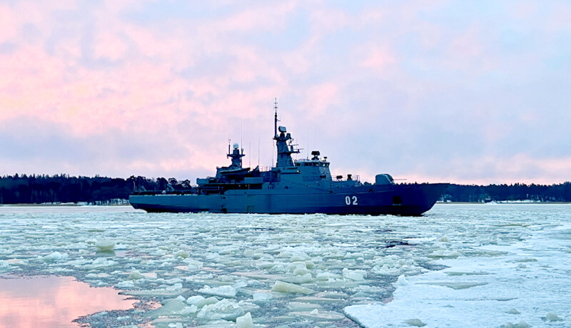 Kustflottan övar i Skärgårdshavet