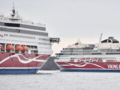 Viking Grace dockas – Glory tar över kvällsturen från Åbo