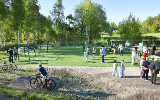 Både östra och västra Saltvik har nya utegym