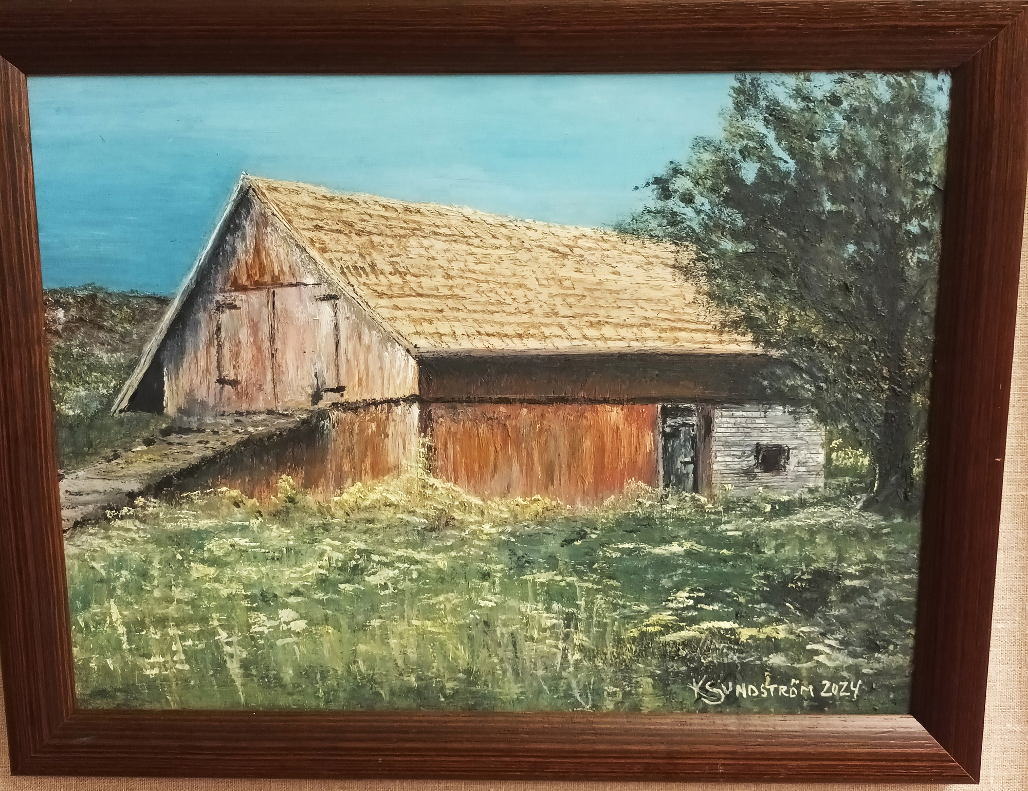 Dubbla utställningar i Kökars bibliotek i sommar