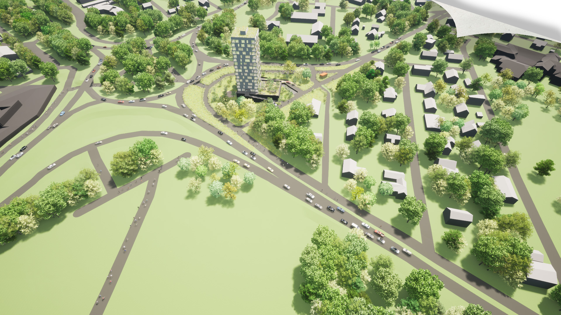 Stadsarkitekten sonderar för ett tornhus vid Rökerirondellen