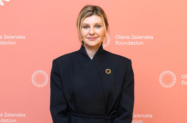 Presidentfrun Olena Zelenska besöker Åland