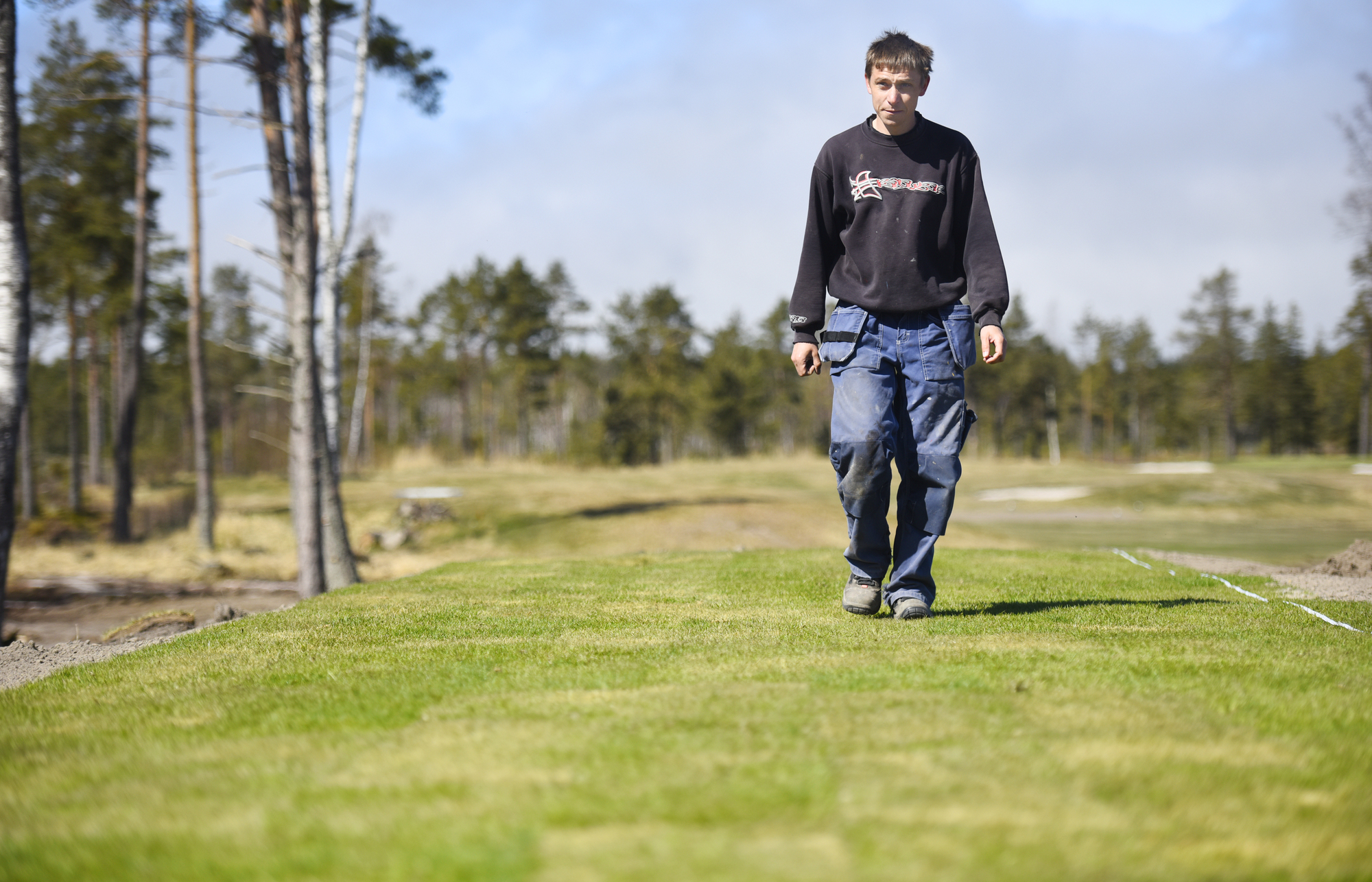 Turisttätt på golfbanorna när sommaren kommit igång