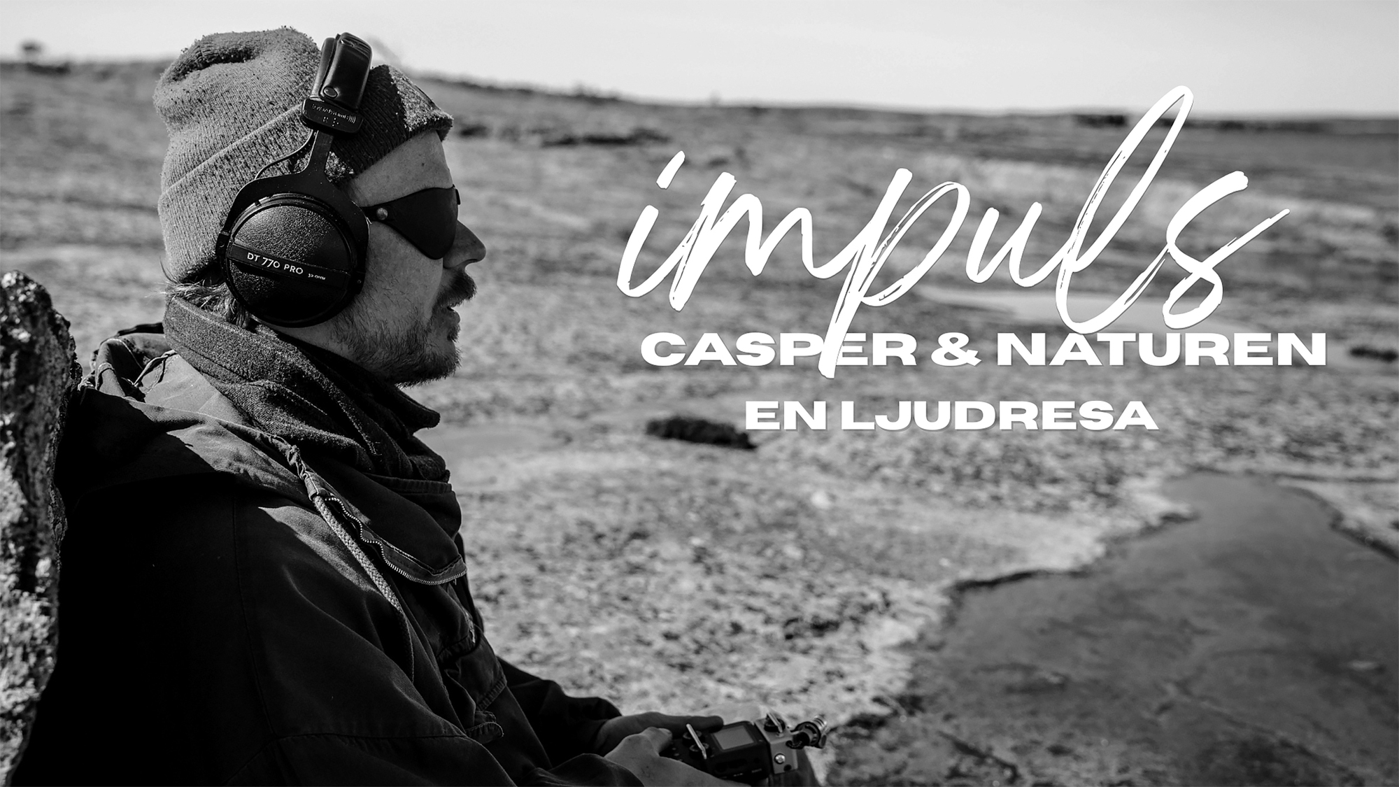 Casper guidar på mörklagd ljudresa