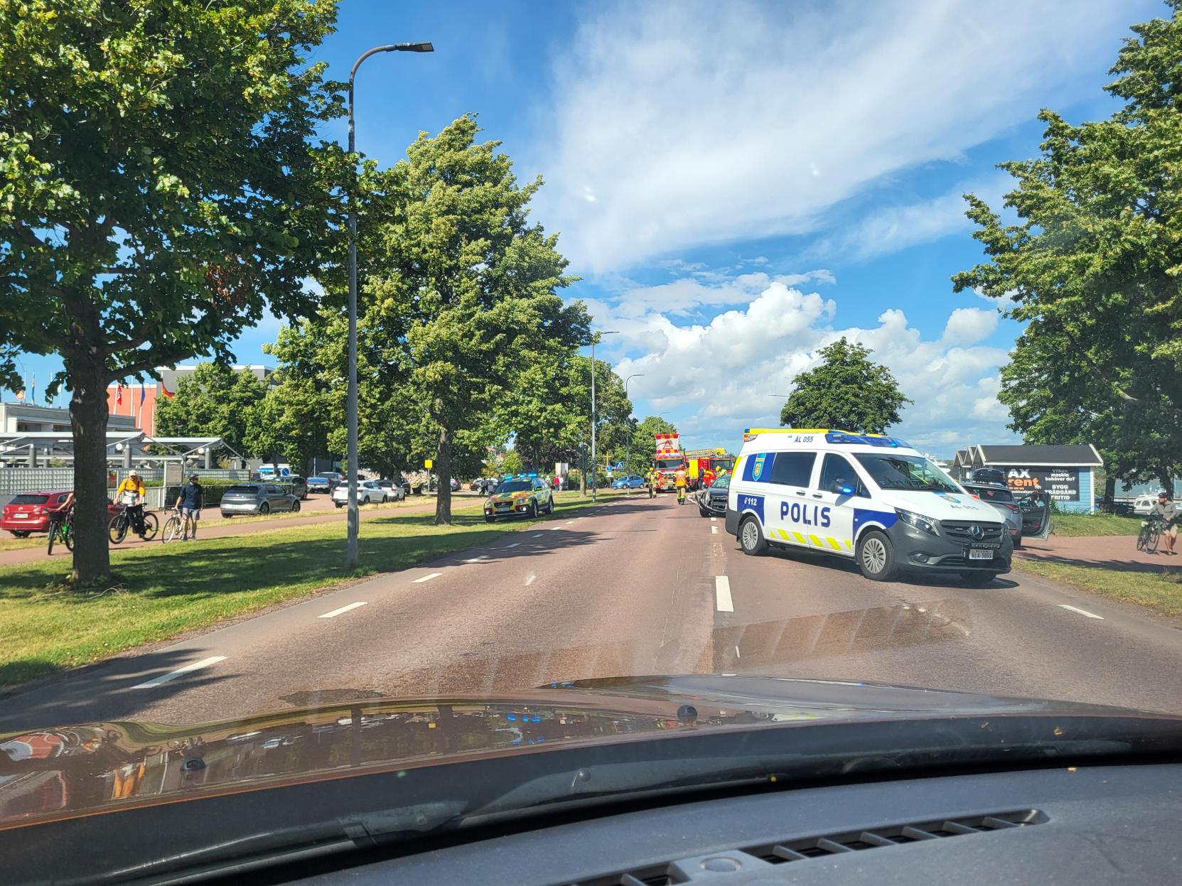 Trafikolycka på Österleden