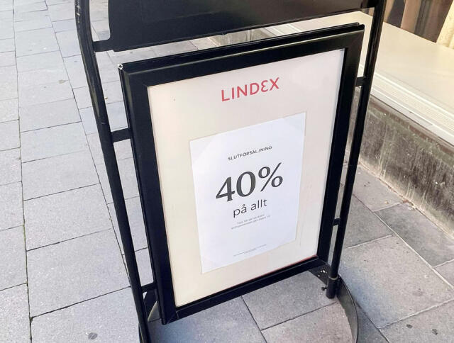 Lindex-butiken stänger