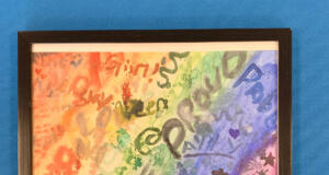 Ungdomar ställer ut i stadsbibban