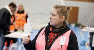 Röda Korset övade på att hjälpa stormdrabbade