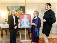 Danelle Bergstrom målade porträtt av Ulla-Lena Lundberg