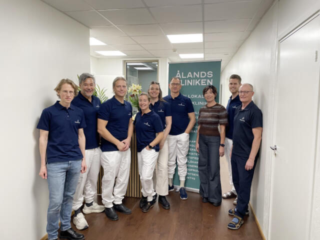 ”Snuffe” klar för Ålandskliniken – presentation av flera nya kollegor