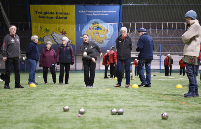 Boulespelarna intog Eckeröhallen